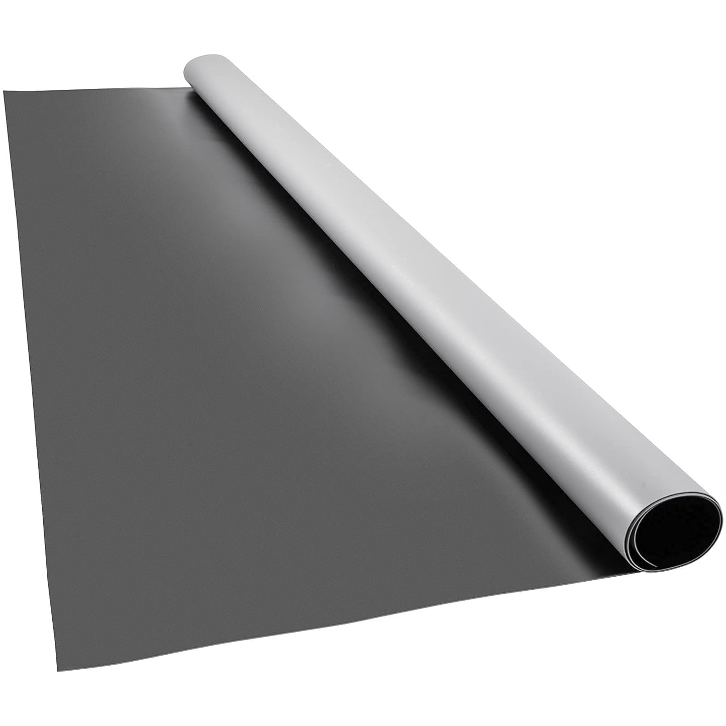 VEVOR Dance Floor 6.6x11.8ft, Portable Dance Floor Roll 0.06in Thick PVC Vinyl Dance Mat Black/Grey Reversible Marley Dance Practice Floor, Non-Slip Dance Flooring for Ballet Jazz Pop Lyrical Style