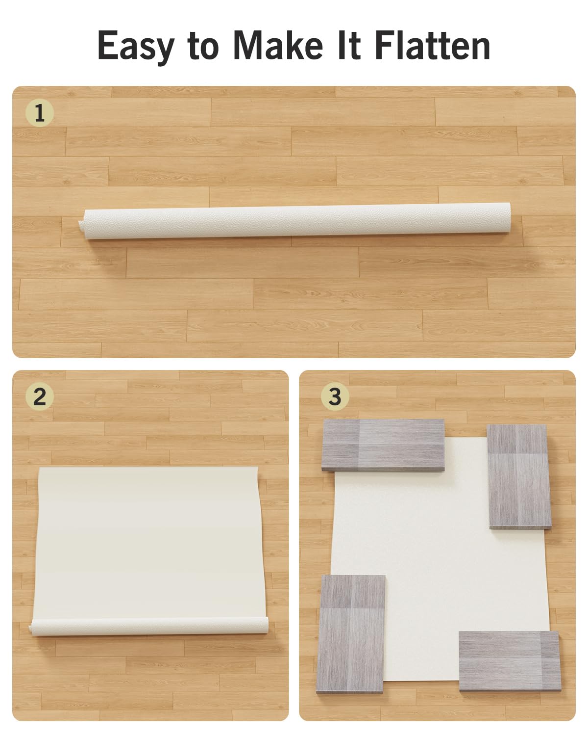 FURKIT Soft Vinyl Floor Mat for Bedroom, 4'×6' Beige Waterproof Plastic Area Rug for Kitchen, Non-Slip Multi-Pupose Floor Cover Protector for Painting, Pet Accident, Splat Mat for Baby Spill