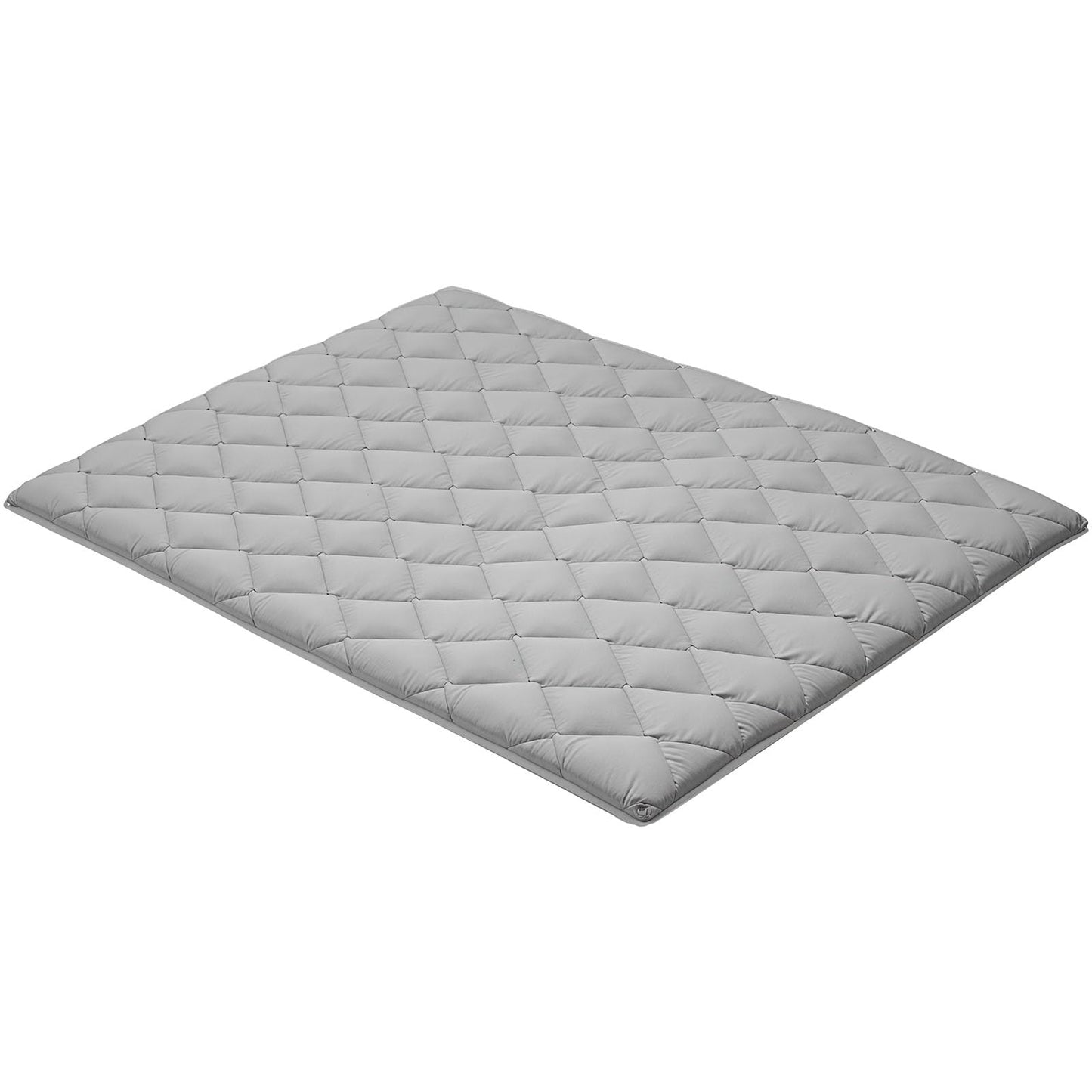 VEVOR Japanese Floor Mattress Queen, 3.5" Thick Futon Mattress, 100% High Density Comfortable Foam, Foldable Tatami Mat with Storage Bag, Sleeping Pad for Camping Dormitory Yoga, Gray