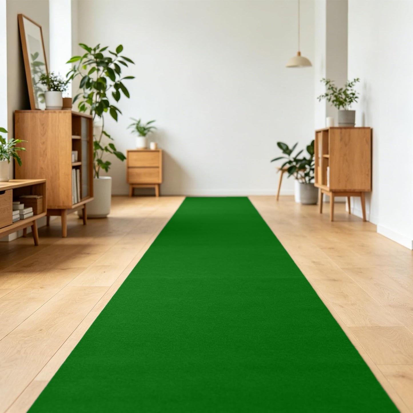 Green Carpet Runner Rug for Party 150gsm 1.3x15FT Thickness Red Rug Runner with 1 Pack Carpet Tape for Wedding Outdoor Accessories, Wedding Party Hallway Rug