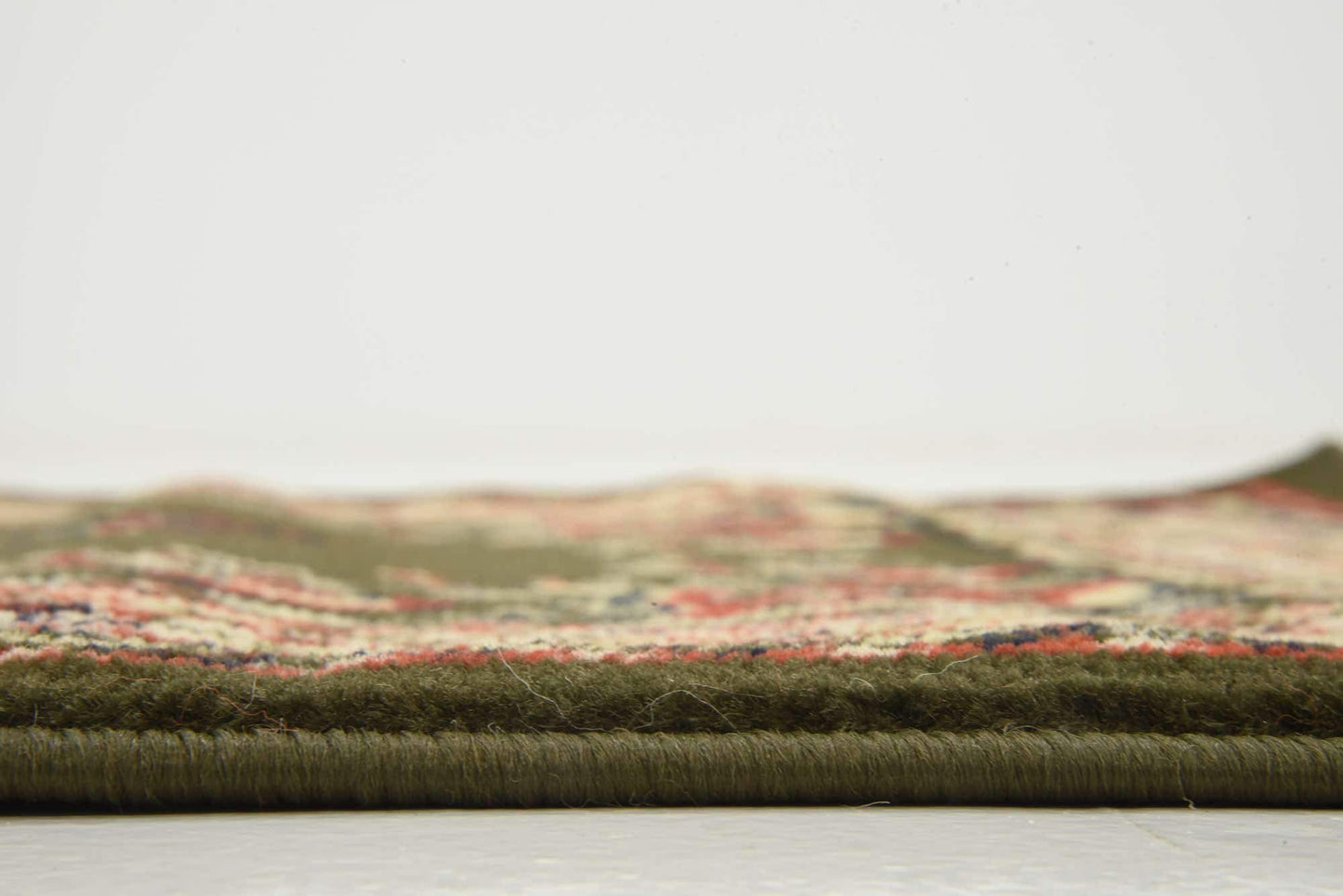 Unique Loom Reza Collection Traditional Persian Style Area Rug, 2 ft 7 in x 10 ft, Olive/Ivory