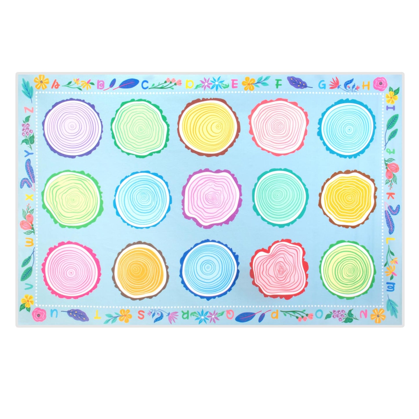 Truqual Classroom Rug 7.6x12 Ft Large Rug for Classroom Elementary, Seating Décor Play Carpet for Playing and Learning, Fit for Various Classroom Theme