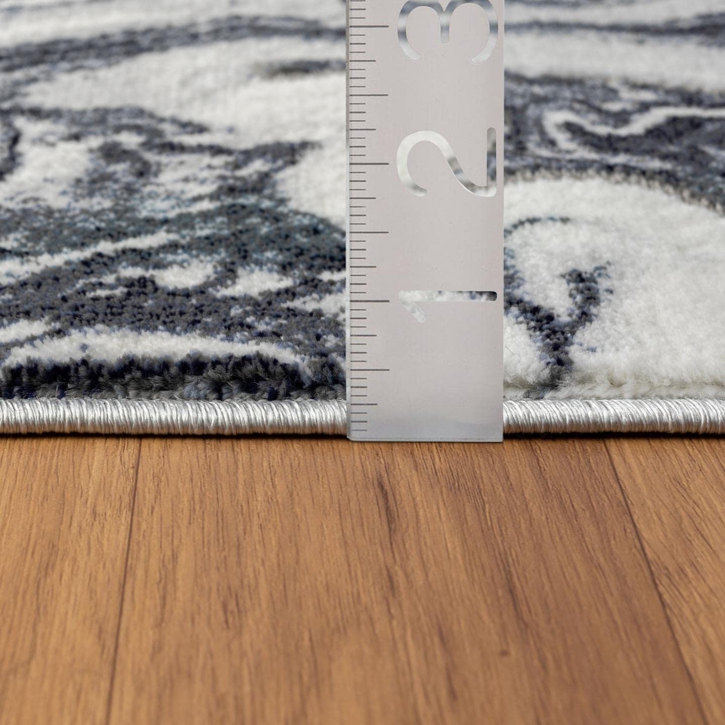 LUXE WEAVERS Marble Abstract Pattern Blue 6x9 Area Rug