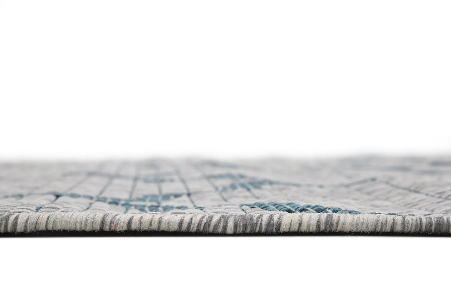 Unique Loom Outdoor Trellis Collection Area Rug (4' 1" x 6' 1" Rectangle, Gray/ Ivory)