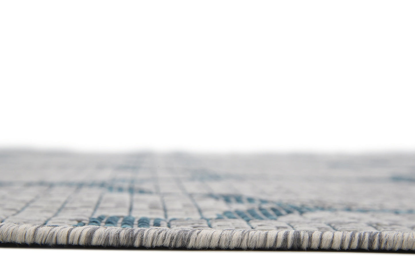 Unique Loom Outdoor Trellis Collection Area Rug (7' 1" x 10' Rectangle, Gray/ Ivory)
