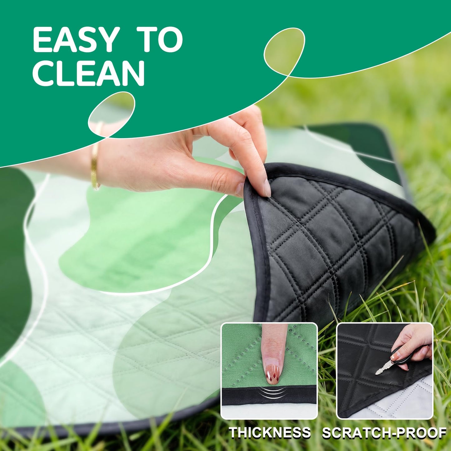 Waterproof Picnic Blanket Outdoor Camping Beach Mat Outside Rug Tent Floor Carpet Extra Large Foldable Sandproof Car Essential Roadtrip Gadget Rv Accessories Glamping Gear Must Haves Hiking Stuff Gift