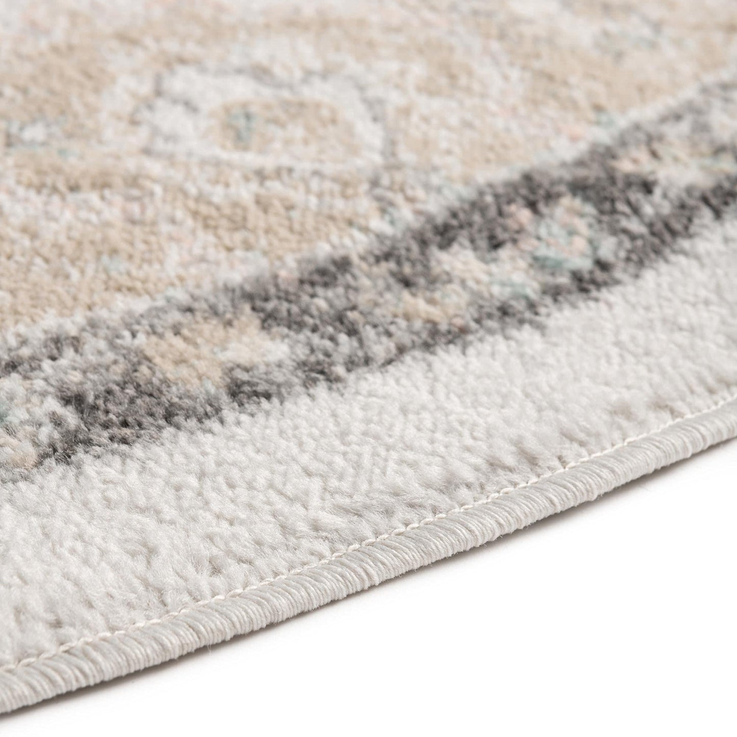 Unique Loom Parker Collection Area Rug - Kokulu (5' x 8' Oval, Ivory/ Beige)