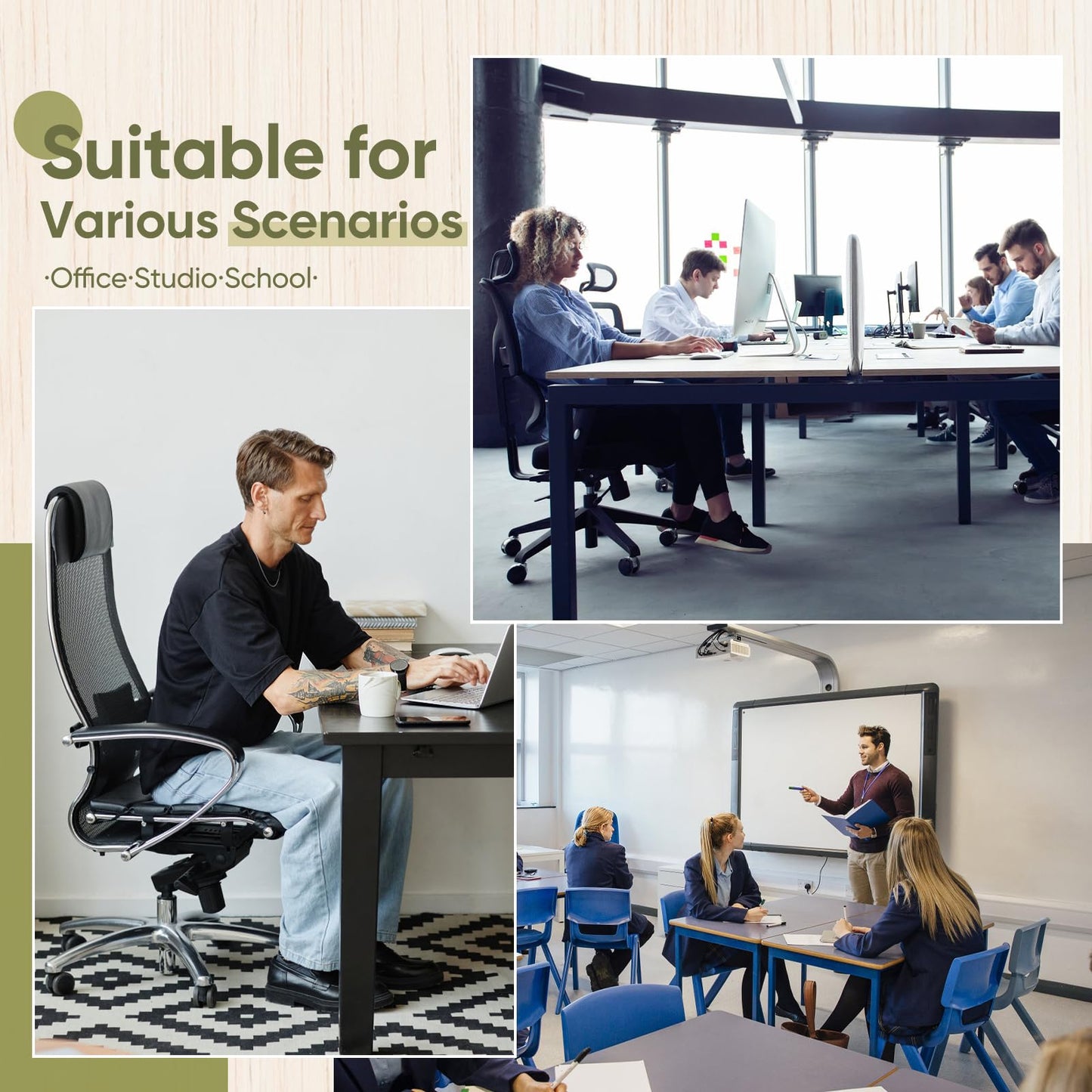 Furnbar 45" x 60" Office Chair Mat for Carpet, Tempered Glass Chair Mat with Rounded Corners and Polished Edges, Desk Floor Mat for Carpet, Hardwood Floor, Office