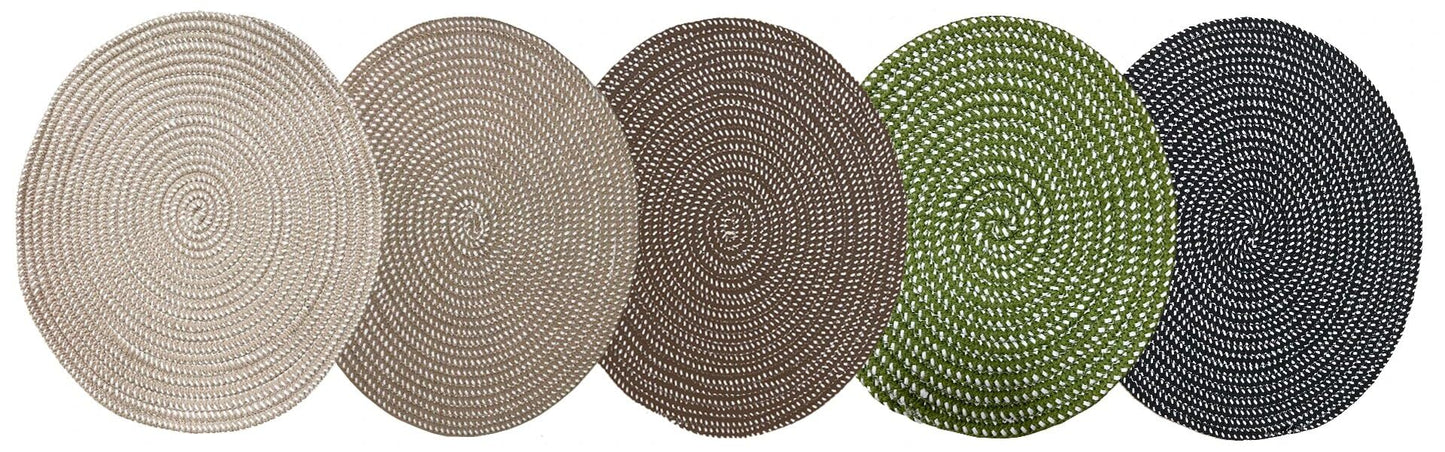 Hand Woven Round Area Rugs Living Room Bedroom Study Computer Chair Cushion Base Mat Round Carpet Lifts Basket Swivel Chair Pad Coffee Table Rug(2' Round, Black/White)
