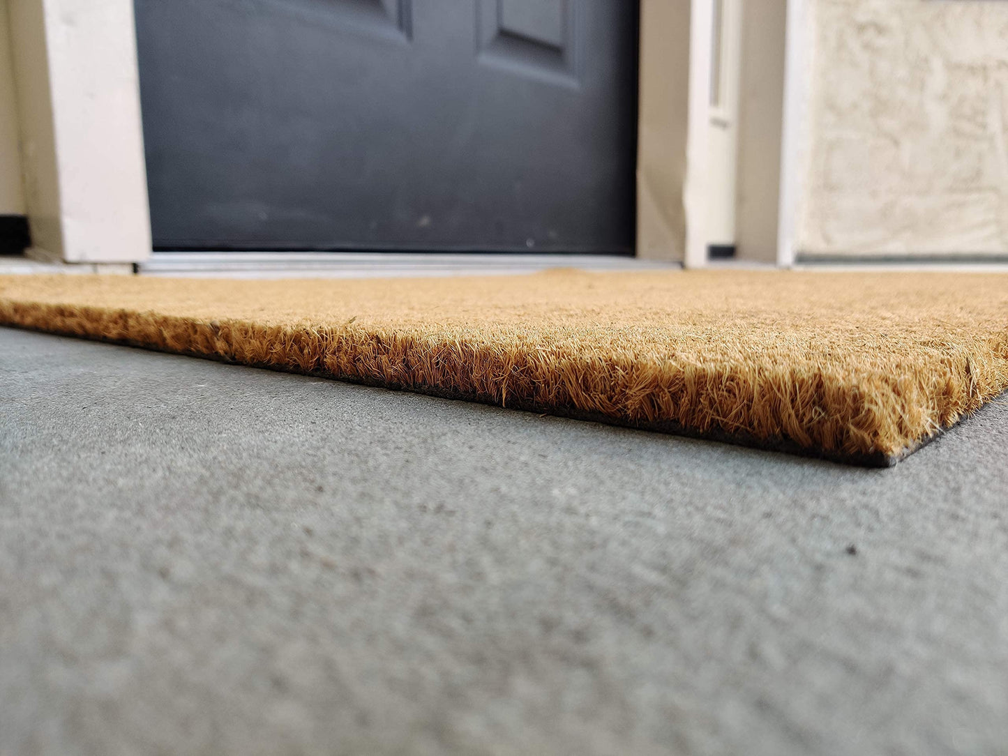 Ecomills Coco Coir Doormat, 36" x 60", 0.5" Thick Natural Coconut Fiber Mat with Vinyl Non-Slip Backing, Heavy Duty Welcome Mat for Front Door Entrance, Outdoor Indoor, Porch, Patio