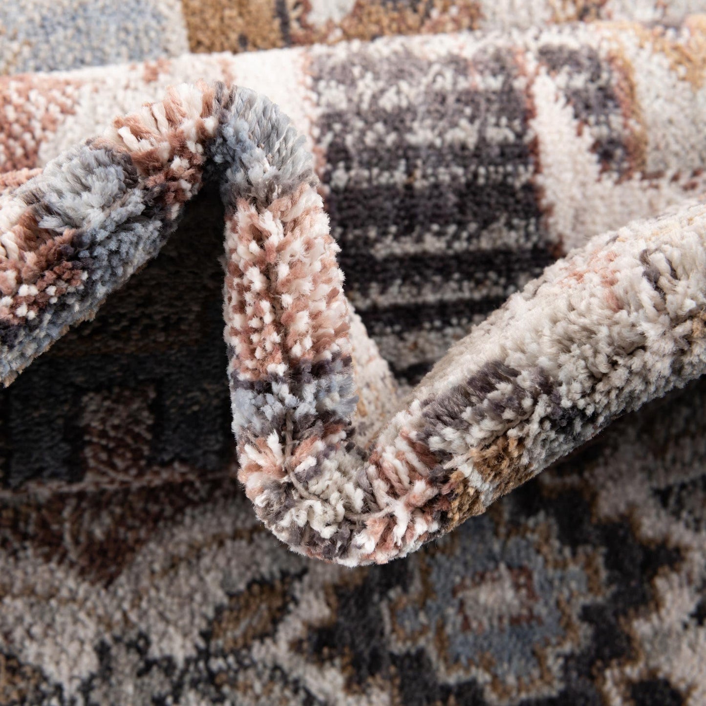 Unique Loom Eco Southwestern Collection Area Rug - Breckenridge (Rectangular 5' 3" x 8' 0", Khaki Gray/Black)