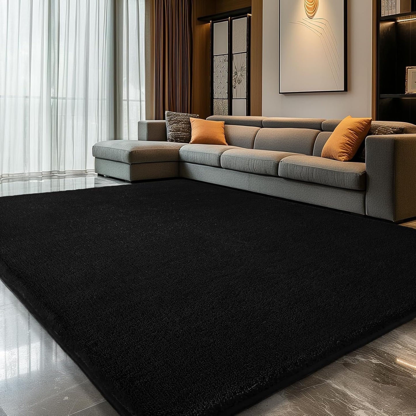 Sour Lemon 10x14 Area Rugs for Living Room, Soft Large Area Rug Fluffy Rugs for Bedroom,Machine Washable Area Rug Non Slip Carpet Rug for Living Room Playroom Kids Room Home Decor