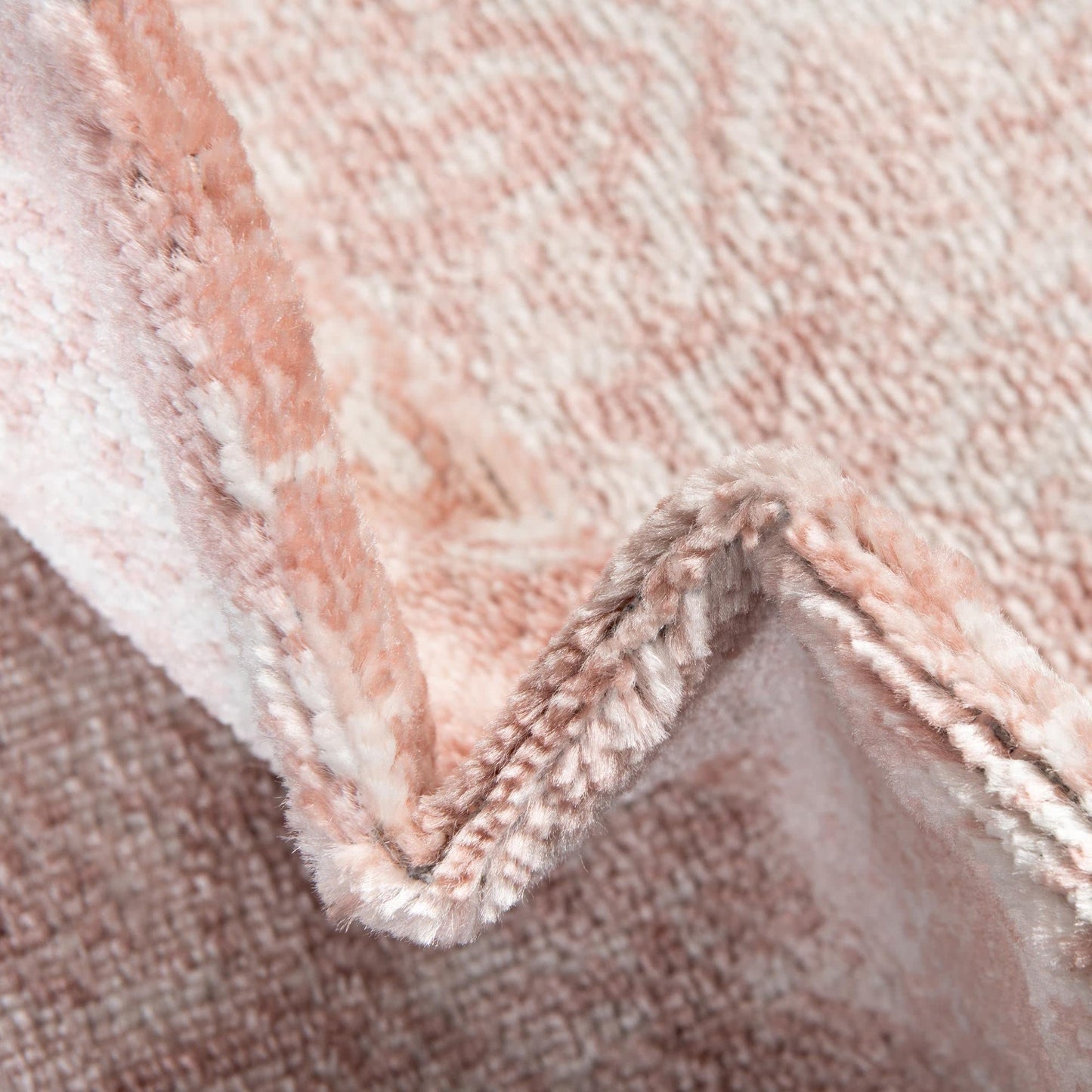 Unique Loom Oxford Collection Area Rug - Bodleian (4' 1" Square, Pink/ Ivory)