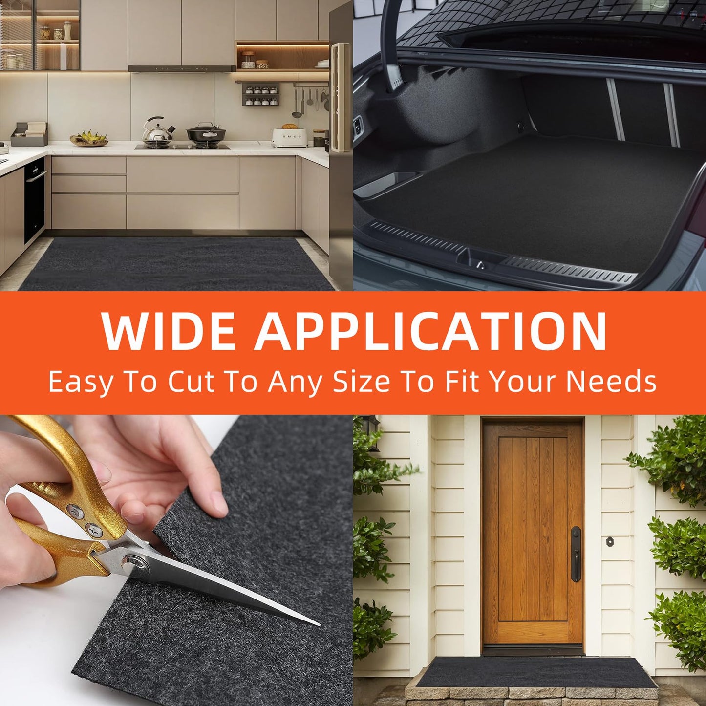 LMRSTOO Garage mats for Floor Upgraded, 17 x 7.4 Ft, Garage Floor mats for Under car, Oil Spill mat, Absorb Oil Quickly,Reusable, Protects Floor 3mm TPR Non-Slip Thickening