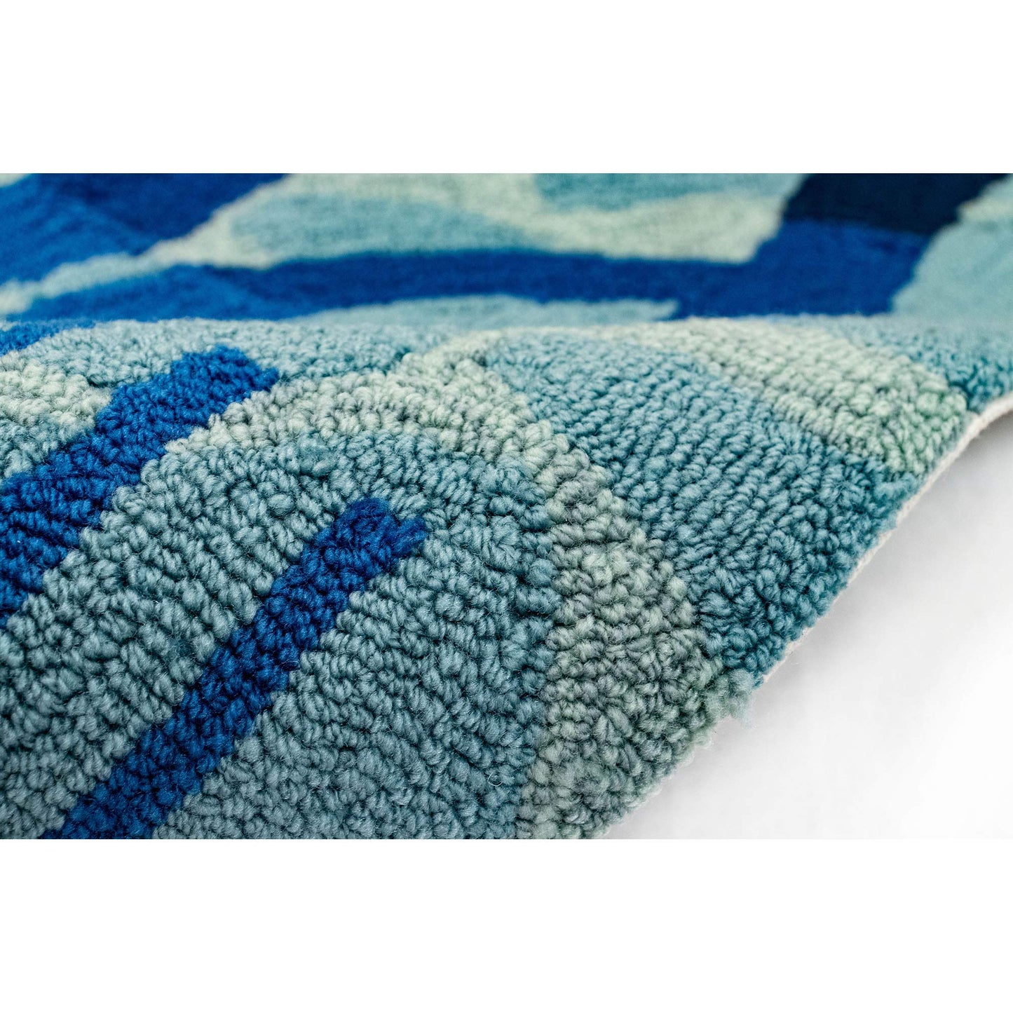 Liora Manne Frontporch Hand-Tufted Indoor/Outdoor Easy Care Area Rug Rug-Transitional, Decorative, Patio, Contemporary, This Way to The Pool Water 1'8" x 2'6"
