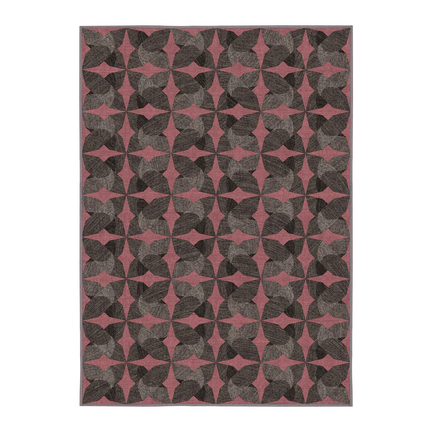 Tydle Chair Mat for Hard Floors, 60" x 75" Chair Mat for Hardwood Floor, Non-Slip Hard Floor Protector Computer Under Desk Rug for Home Office (Black & Red)