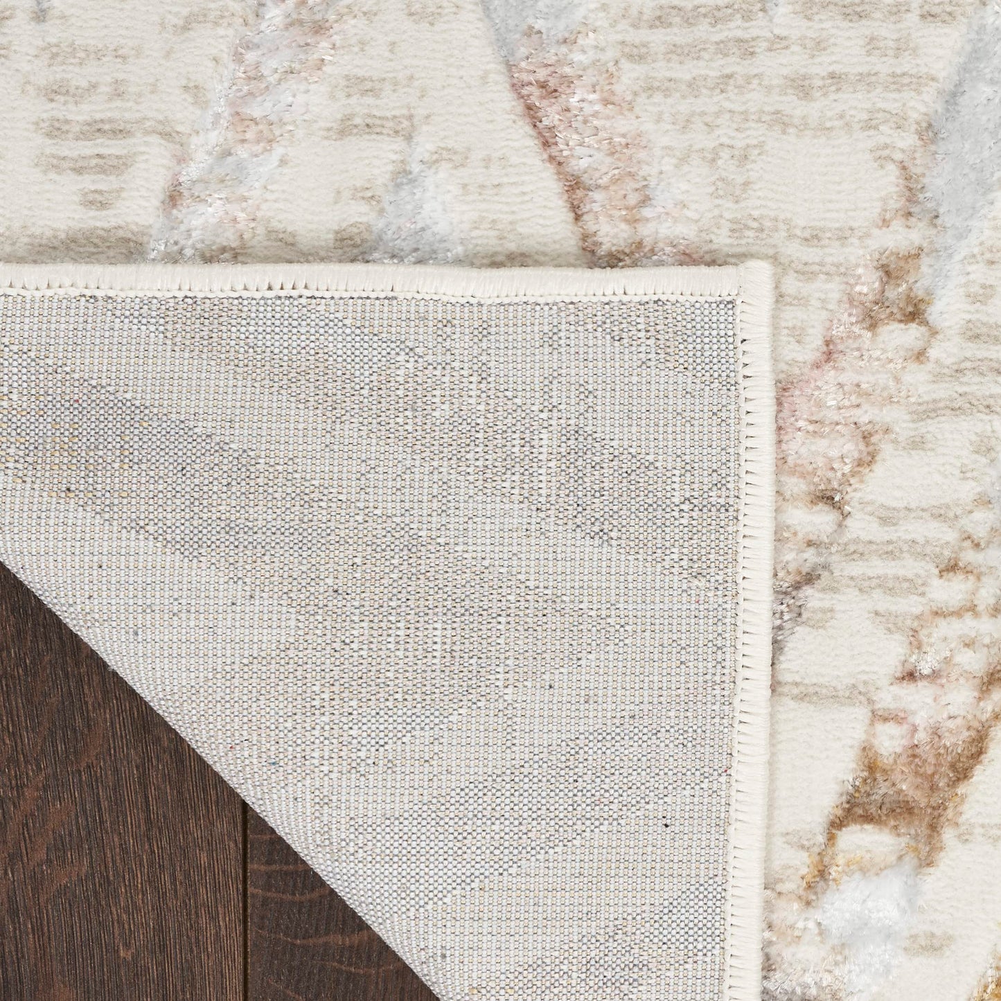 Nourison Home Glam Multicolor 7'10" x 9'10" Area Rug - Easy Clean, Non Shedding, Bed Room, Living Room, Dining Room, Kitchen (8' x 10')