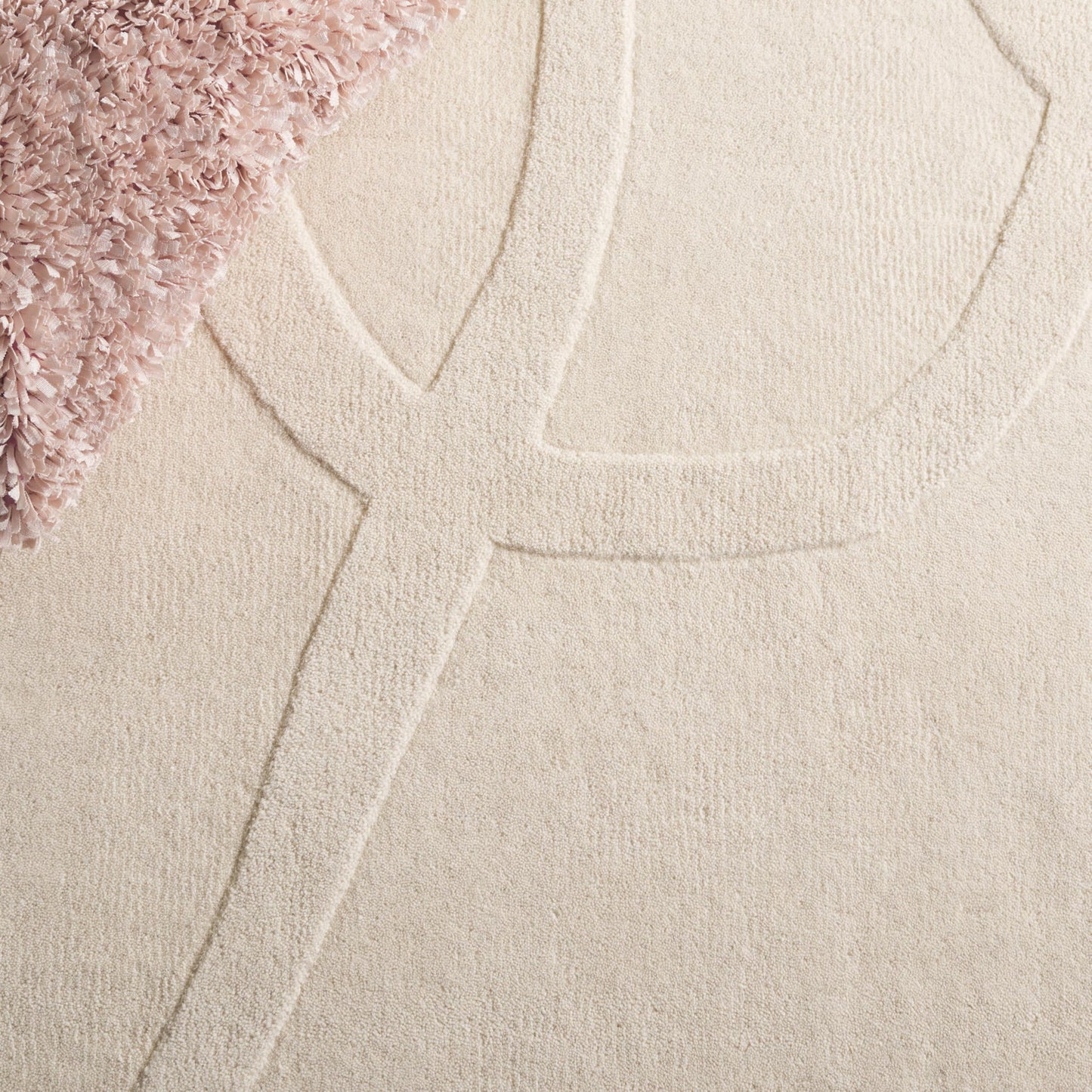 Safavieh Rodeo Collection Area Rug - 6' x 9', Ivory, Handmade Wool, Mid-Century Modern Design, Ideal for The Living Room, Dining, Bedroom (RD479A)