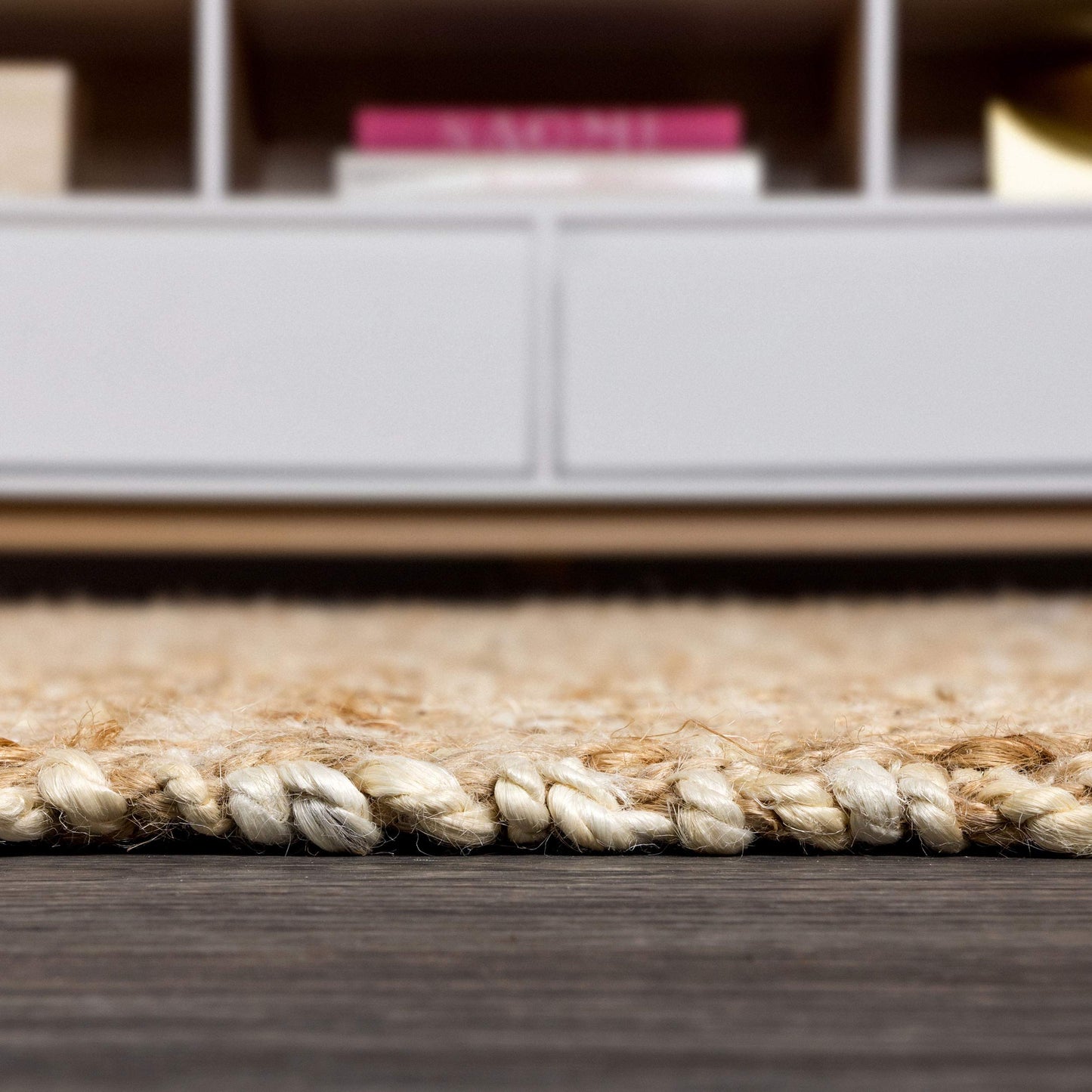 JONATHAN Y Hira Hand Woven Diamond Chunky Jute Natural Indoor Area Rug, 3x5, Bohemian, Transitional, Easy-Cleaning for Living Room, Bedroom, Kitchen, Pet Friendly, Non-Shedding (NFR100A-3)