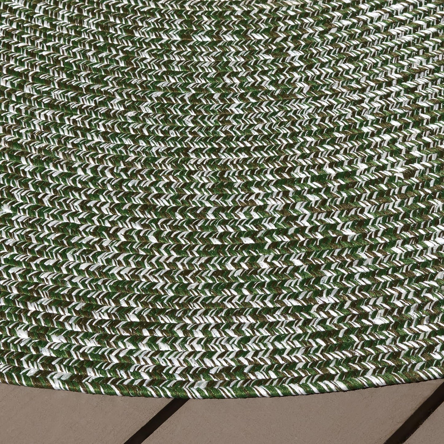 SAFAVIEH Washable Rug Outdoor Braided Collection - 4' x 6' Oval, Dark Green, Handmade & Reversible, Non-Shedding & Easy to Clean, Ideal for Patio, Backyard, Mudroom (BRA260X)