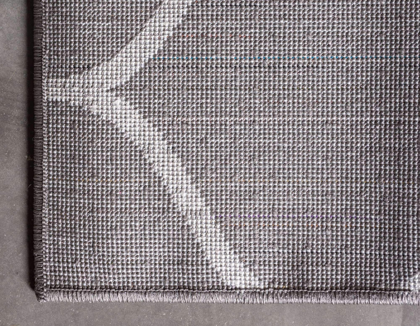 Unique Loom Trellis Frieze Collection Area Rug - Rounded (8' x 10', Dark Gray/ Ivory)