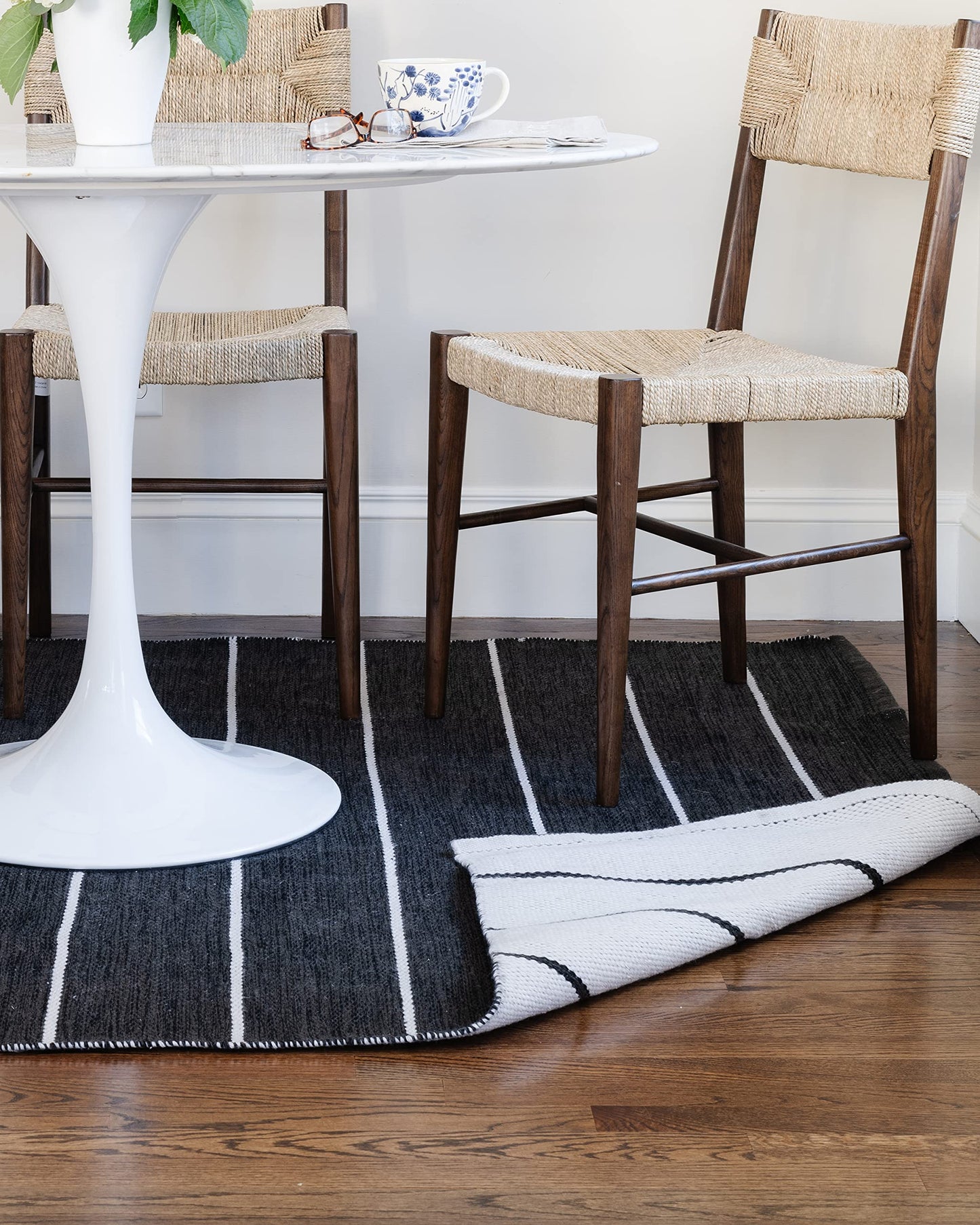 Erin Gates by Momeni River Fine Black Hand Woven PET Indoor Outdoor Rug 2'3" X 8' Runner