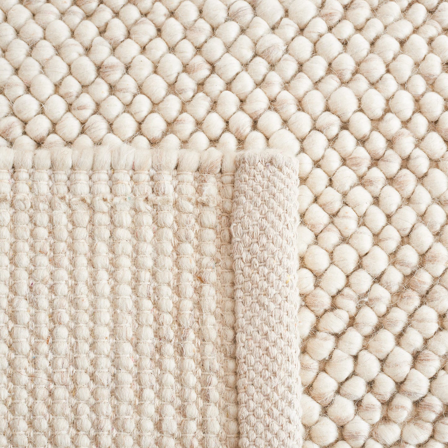 SAFAVIEH Area Rug 5x8 - Natura Collection - Beige & Ivory, Handmade Wool Blend, Textured Design, Ideal for Living Room, Bedroom, Dining Space (NAT425B)