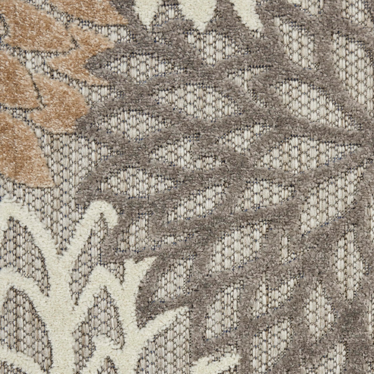 Nourison Home Aloha Natural 7'10" x 10'6" Area Rug - Easy Clean, Non Shedding, Bed Room, Living Room, Dining Room, Kitchen (8' x 11')
