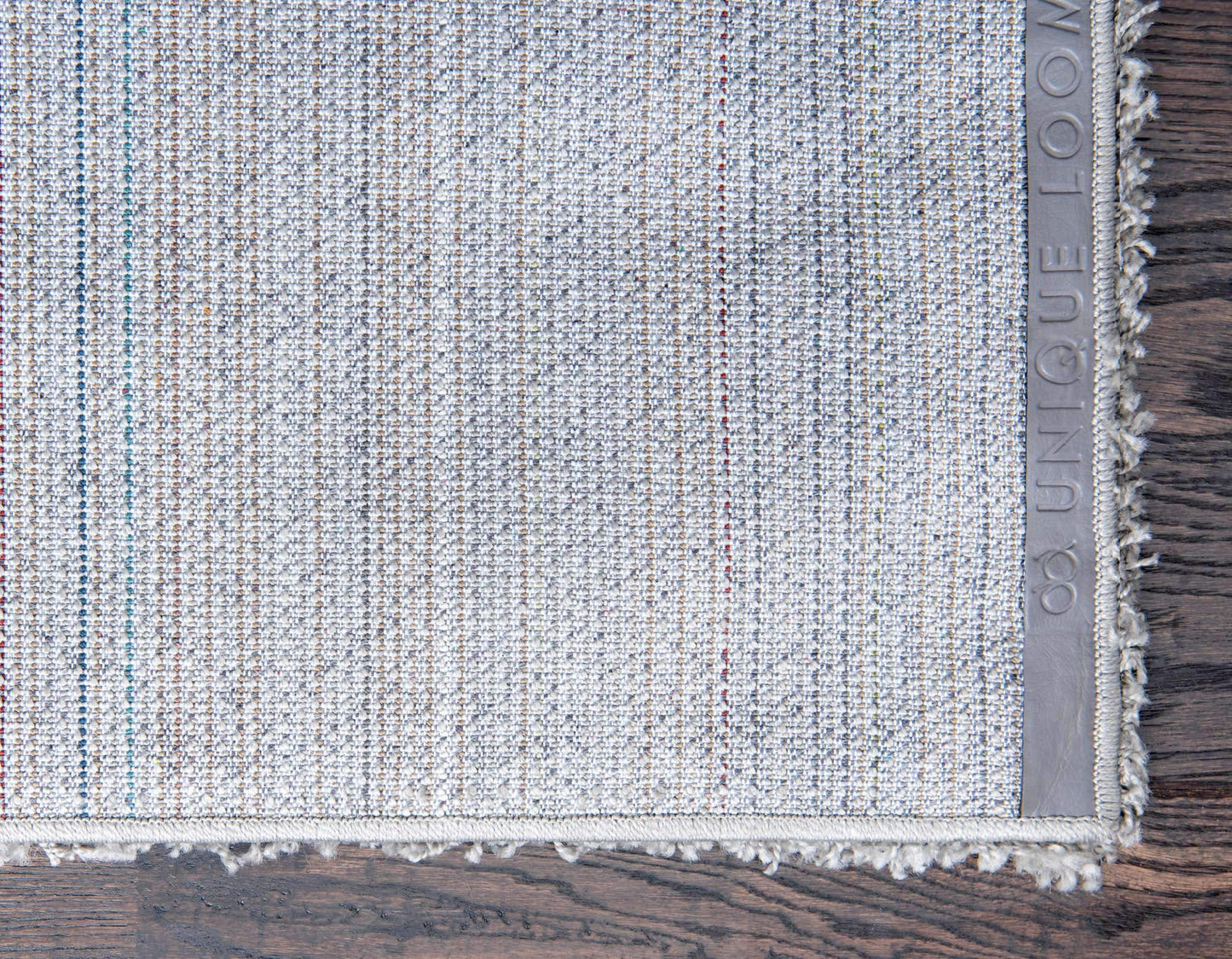 Unique Loom Solid Shag Collection Area Rug (6' 1" x 9' Rectangle, Cloud Gray)