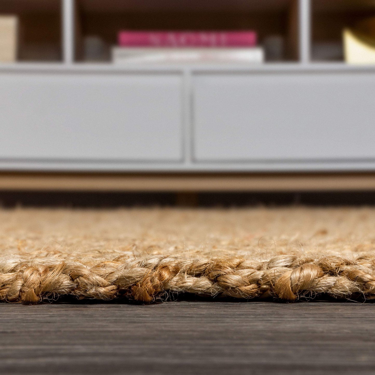 JONATHAN Y Espina Hand Woven Herringbone Chunky Jute Natural Indoor Area Rug, 5x8, Bohemian, Cottage, Easy-Cleaning for Living Room, Bedroom, Kitchen, Pet Friendly, Non-Shedding (NFR101A-5)