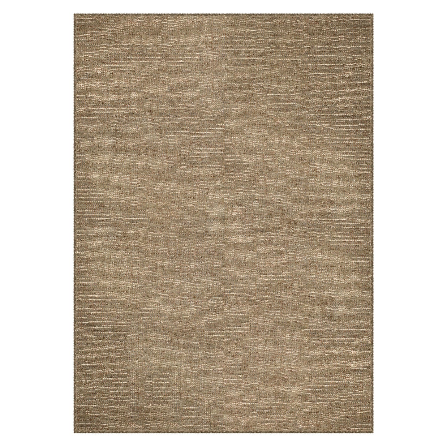 GENIMO 8X10 Neutral Area Rugs for Living Room, Hand Woven Machine Washable Non Slip Textured Soft Rug, Handmade Rustic Braided Low Pile Rugs for Farmhouse, Bedroom Office Rug in Jute Color