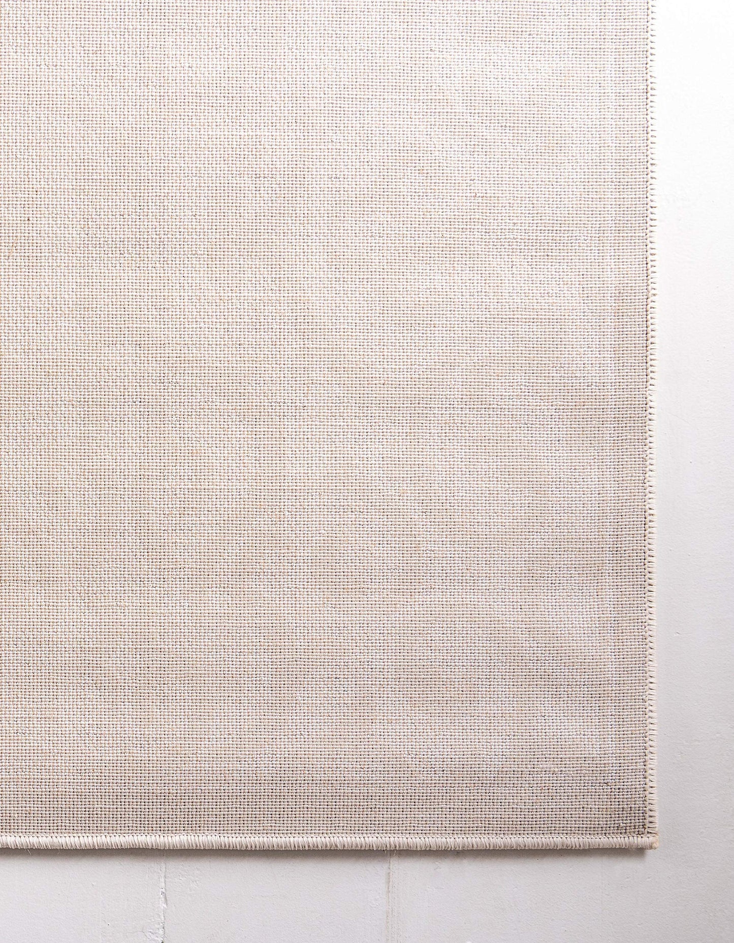 Unique Loom Rushmore Collection Area Rug - Johnson (8' x 11' 8" Rectangle, Snow White/ Beige)