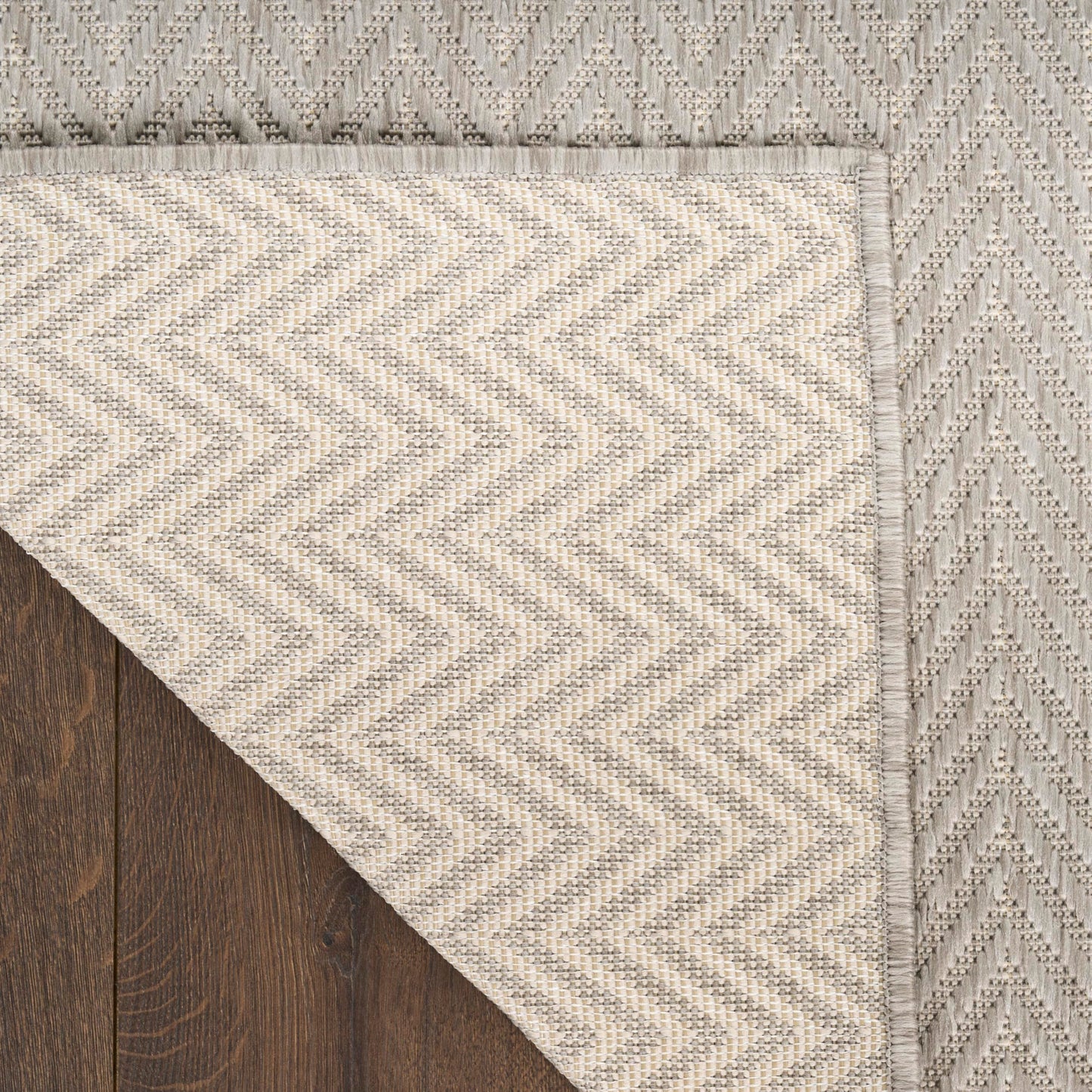 Nourison Home Horizon Indoor/Outdoor Grey 5' x 7' Area Rug - Easy Clean, Non Shedding, Bed Room, Living Room, Dining Room, Kitchen (5' x 7')