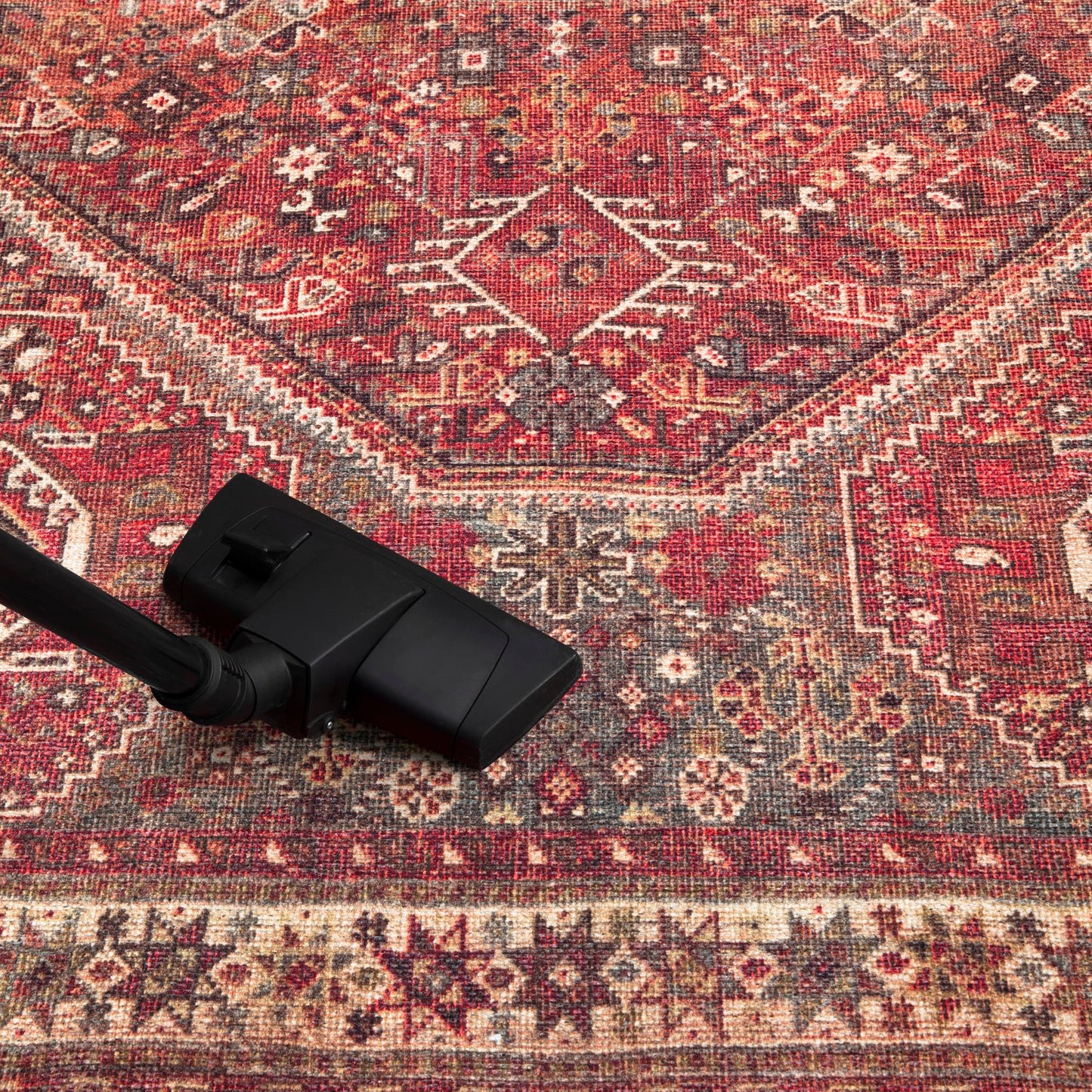 Keen Home Design 30"x144" Rug - Machine Washable Runner Rug with Non-Slip Backing, Ideal for Hallway, Entryway, Kitchen, Laundry Room - Vintage, Easy Clean, Durable, Low Pile - (2'6" x 12')