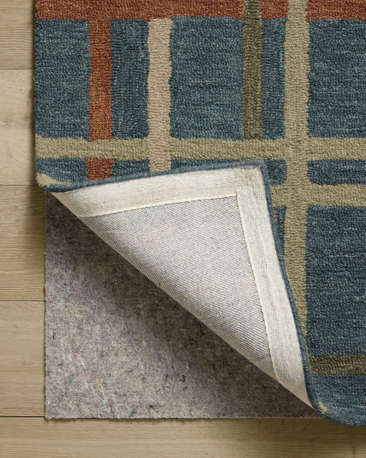 Loloi Magnolia Home by Joanna Gaines Waylon Collection WAY-01 Denim/Multi 2'-6" x 7'-6" Runner Rug