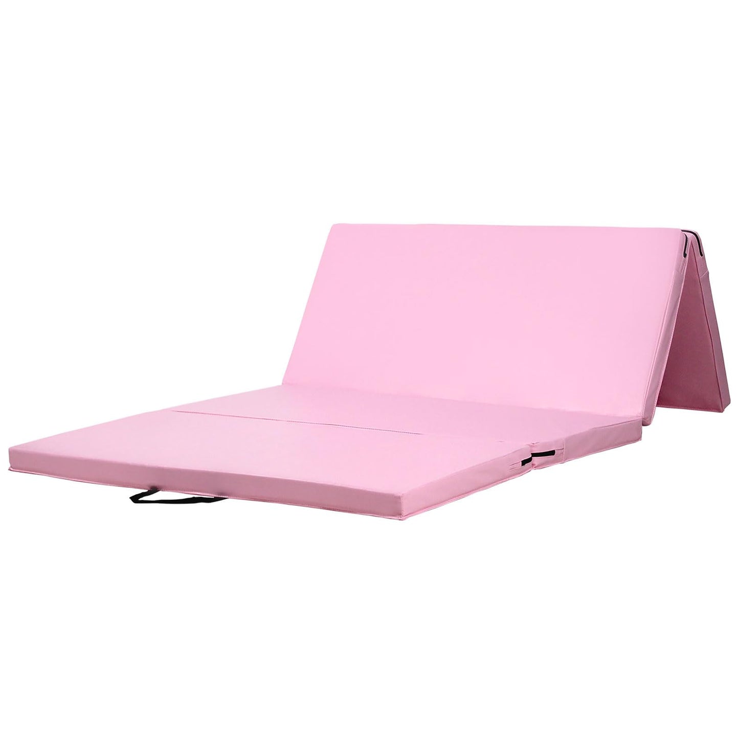 KaRaDaStyle Gymnastics Mat Folding Stretch Mats 71"x39"x2" Exercise Muscle Training Children Play Horizontal Bar Mat Yoga Sports Soundproof Home Use (Pink/4-fold)