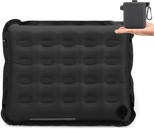 JIYEM Inflatable Seat Cushion, Soft 7CM Thick Portable Mat with Hand Pump for Picnic