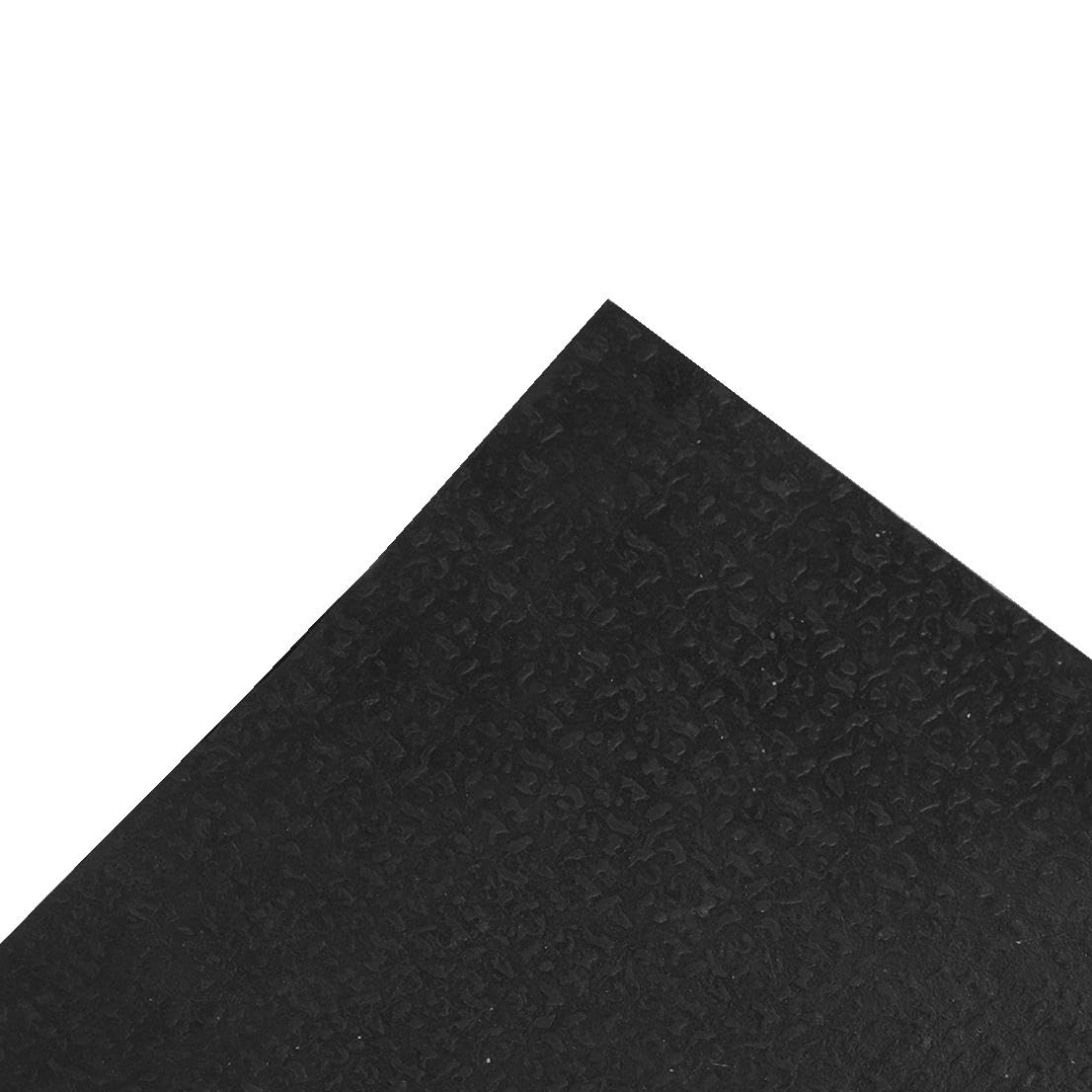Ottomanson Waterproof Rubber Outdoor Doormat – Heavy-Duty Non-Slip Rubber Floor Mat with Ridge Scraper Pattern, All-Weather Front Door Entry Mat for Mud & Dirt Control – 18" x 30", Black
