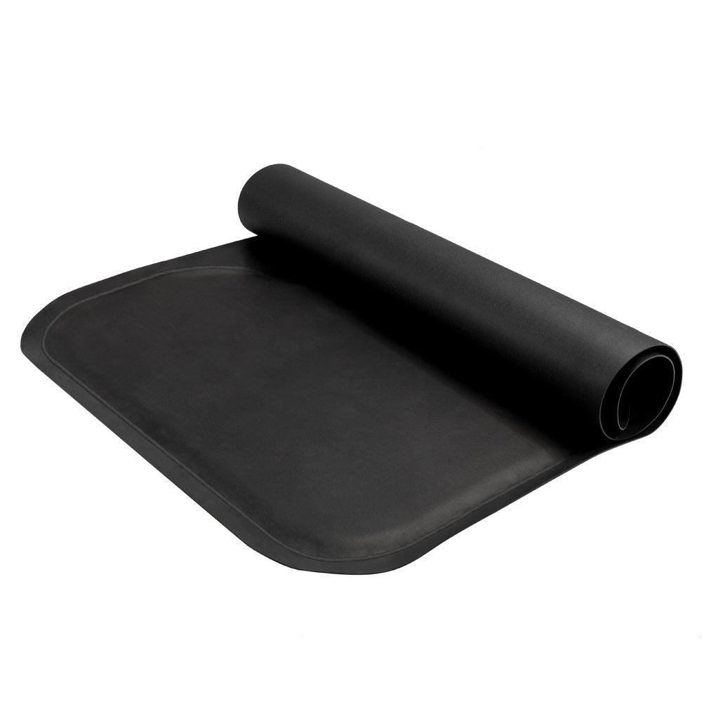OmySalon 1/2'' Thick Anti Fatigue Mat for Hairstylist Standing, 3'x5' Barber Floor Matt with Round Cut Out for Salon Styling Chair, Hair Cutting Hairdressing Equipment