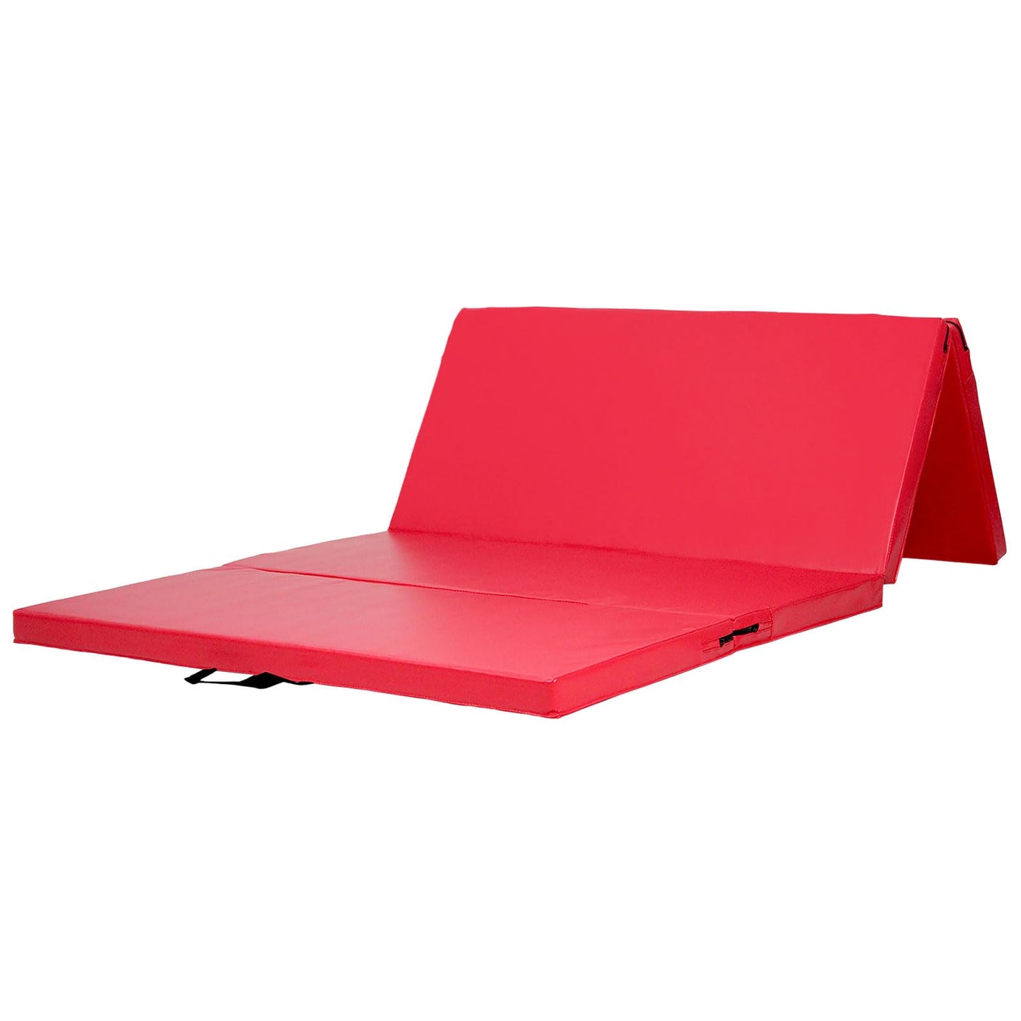 KaRaDaStyle Gymnastics Mat Folding Stretch Mats 71"x39"x2" Exercise Muscle Training Children Play Horizontal Bar Mat Yoga Sports Soundproof Home Use (Red/4-fold)