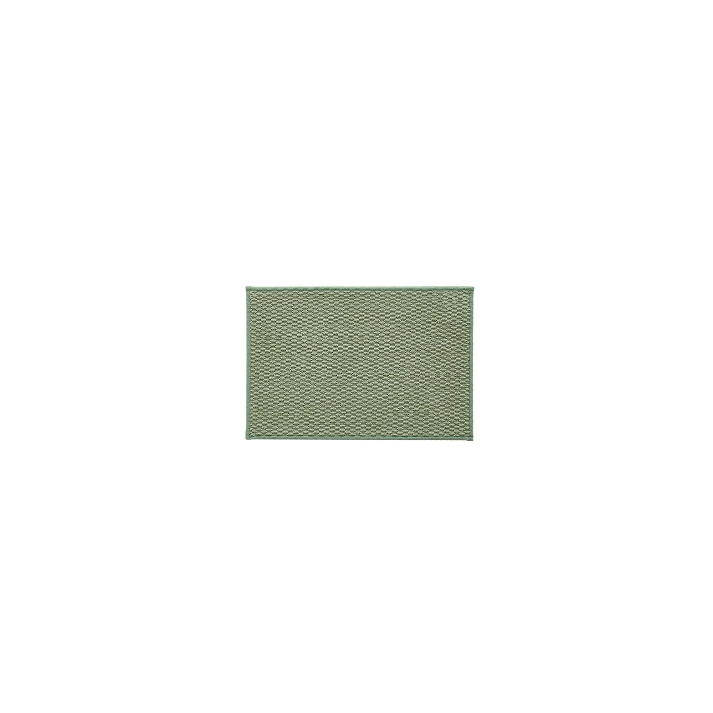 TYUU Bathroom Rugs Non Slip Washable, Super Absorbent Thin Bath Mat Small Quick Dry Low Pile Bathroom Rug, Sage Green 16"x24"