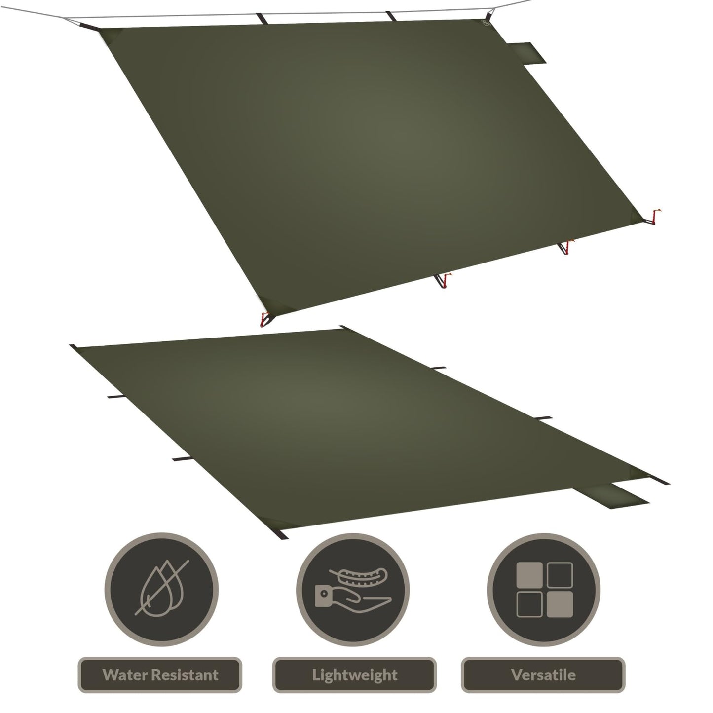 Onewind Ultralight Tent Footprint, 20D Silnylon Groundsheet 4000mm Waterproof Rate PU Coating, Lightweight Camping Tarp Tent Floor for Backpacking Hiking and Thru-Hiking, 98" *55"