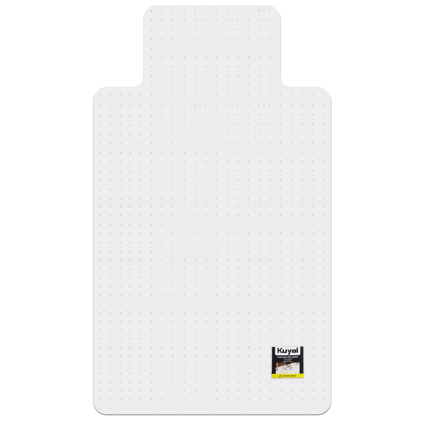 Kuyal Office Chair Mat for Carpet, 32x55 Clear Heavy Duty Computer Chair Mat with Lip, Under Desk Protector Carpeted Floors Mat, Easy Chair Movement,Ship Flat