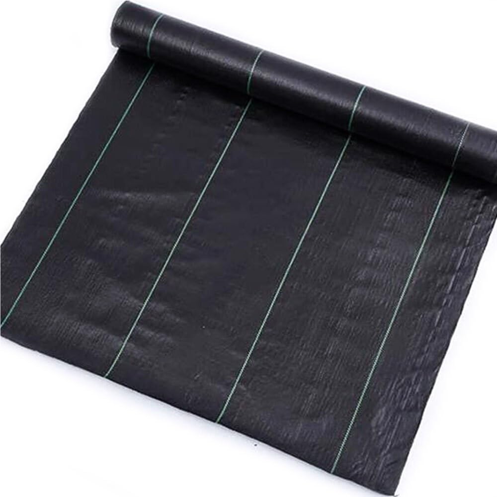 WAMVZYX Black Greenhouse Sunshade Fabric Floor Cloth, Garden Special Weed Control Cloth Outdoor Fabric 1pc(1x1m)