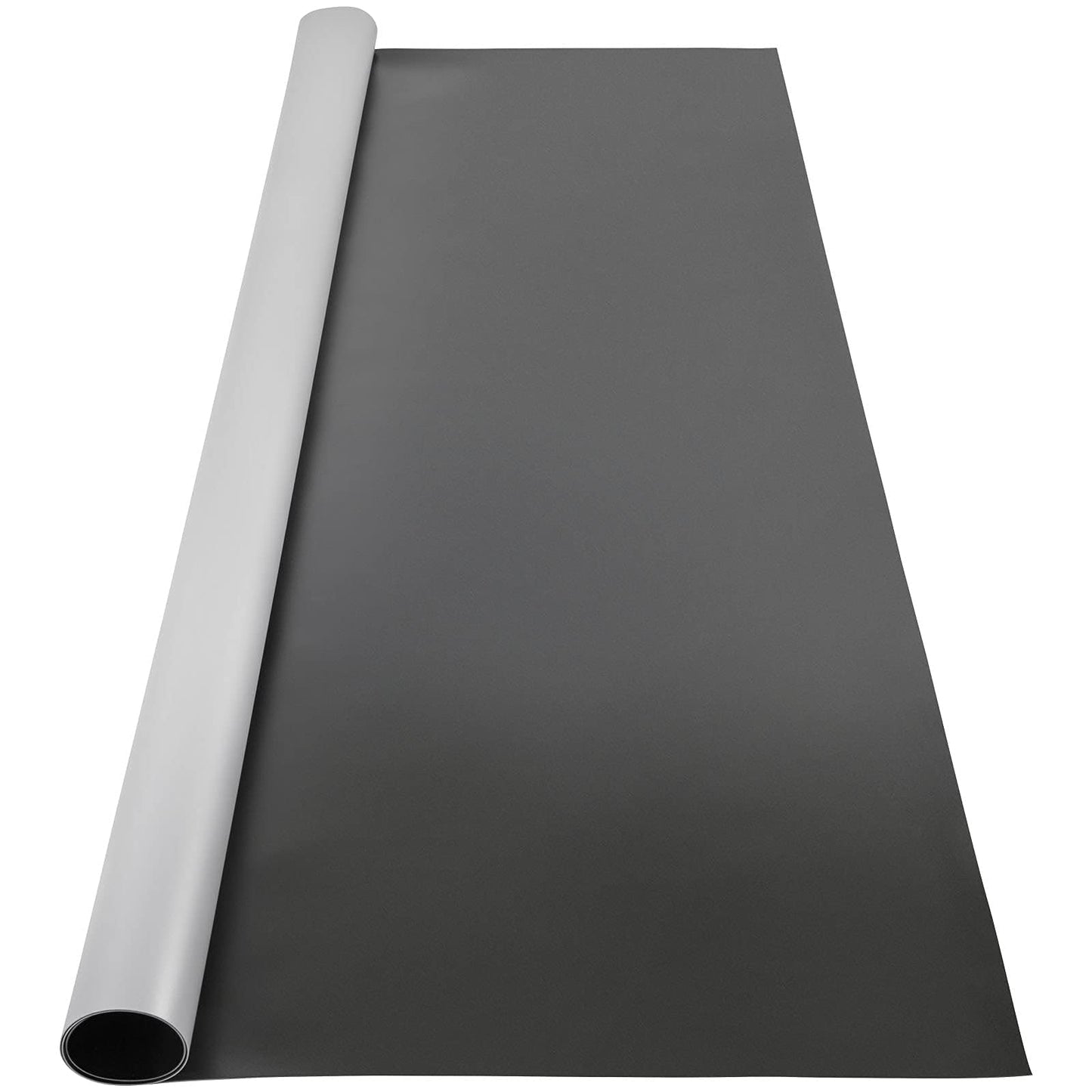 VEVOR Dance Floor 6.6x11.8ft, Portable Dance Floor Roll 0.06in Thick PVC Vinyl Dance Mat Black/Grey Reversible Marley Dance Practice Floor, Non-Slip Dance Flooring for Ballet Jazz Pop Lyrical Style