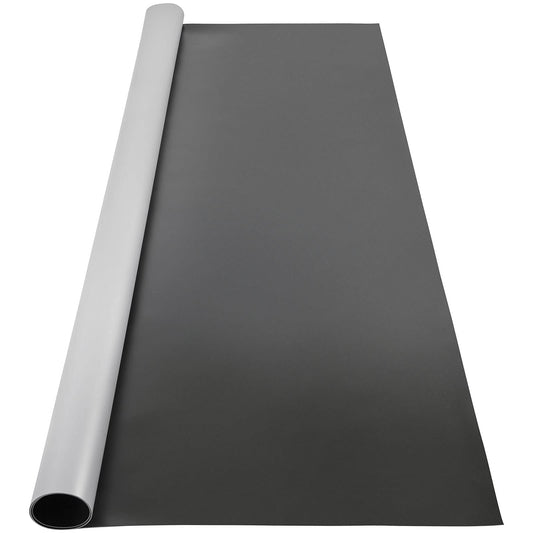 VEVOR Dance Floor 6.6x11.8ft, Portable Dance Floor Roll 0.06in Thick PVC Vinyl Dance Mat Black/Grey Reversible Marley Dance Practice Floor, Non-Slip Dance Flooring for Ballet Jazz Pop Lyrical Style