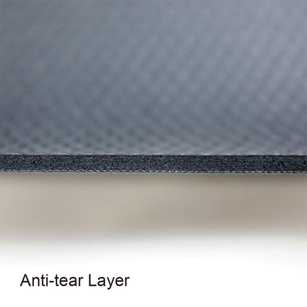 RevTime Extra Large Exercise Mat 8 x 6 feet (96" x 72" x 1/4"+) 7 mm Thick & High Density Mat for Home Cardio and Yoga Workouts, Durable Gym Mat, Black