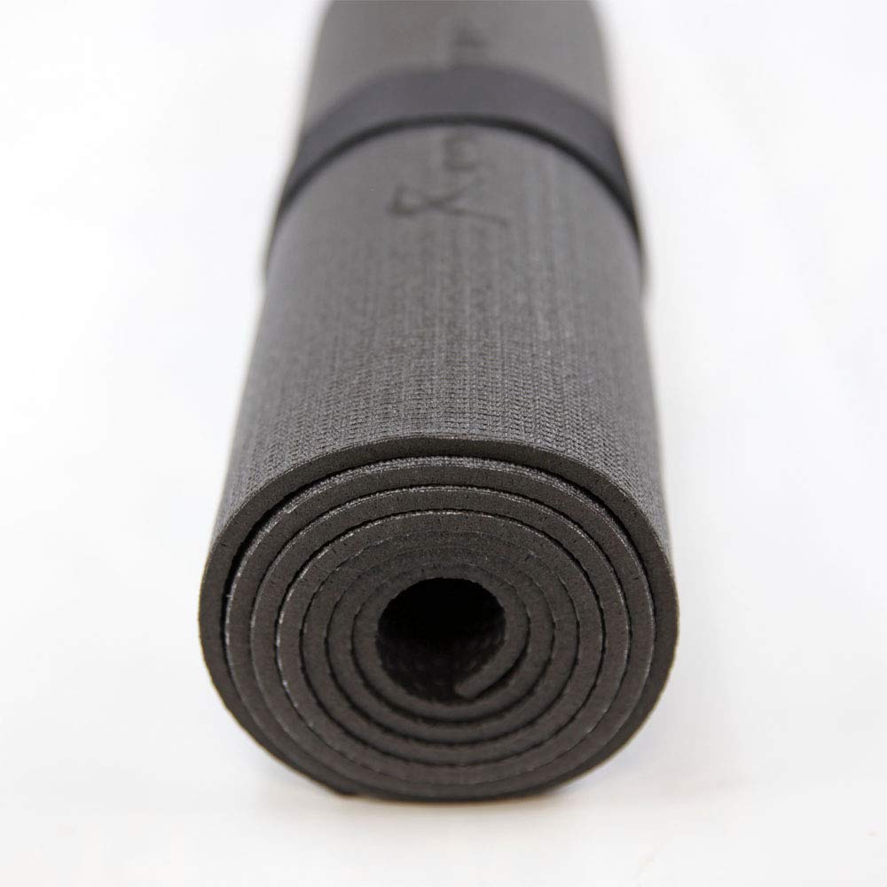 RevTime Extra Large Exercise Mat 8 x 6 feet (96" x 72" x 1/4"+) 7 mm Thick & High Density Mat for Home Cardio and Yoga Workouts, Durable Gym Mat, Black