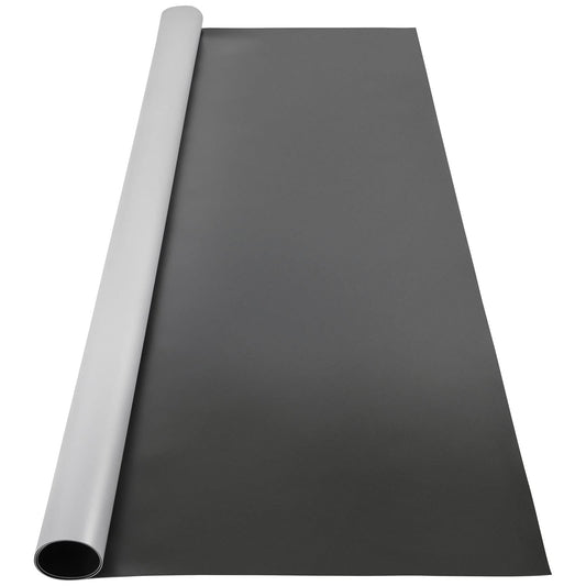 VEVOR Dance Floor 6.6x3.9ft, Portable Dance Mat 0.06in Thick PVC Vinyl Dance Floor Roll Black/Grey Reversible Marley Dance Practice Floor, Non-Slip Dance Flooring for Ballet Jazz Pop Lyrical Style
