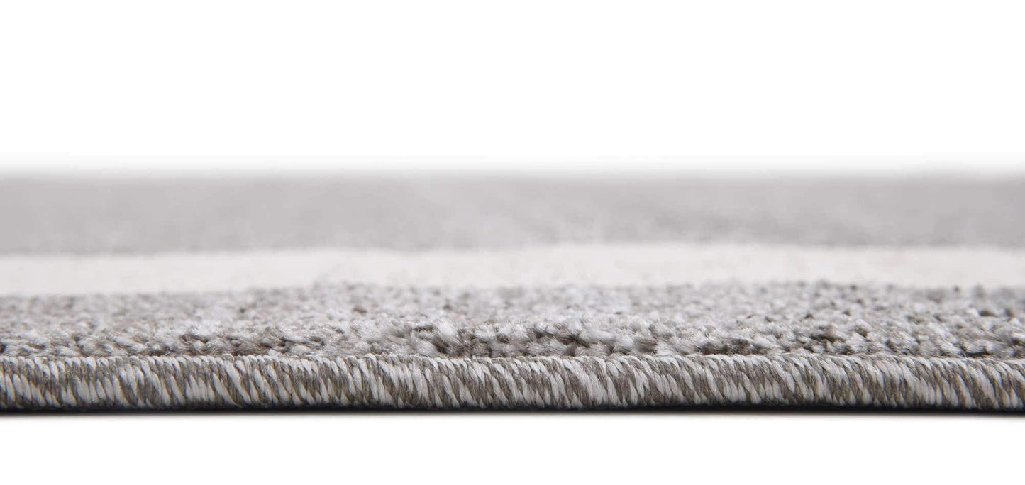 Unique Loom Del Mar Collection Area Rug - Maria (7' 10" Square, Gray/ Ivory)